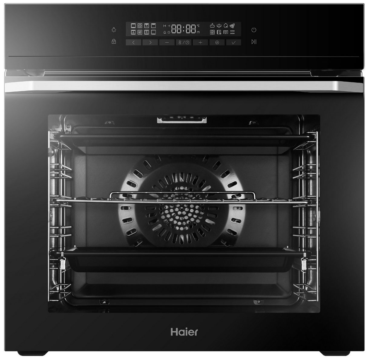 Встраиваемый электрический духовой шкаф Haier HOQ-F5AAGB черный кухонные силиконовые выпечки простыни прокатки тесто выпечка торты накладки выпечки блюда коврик коврики