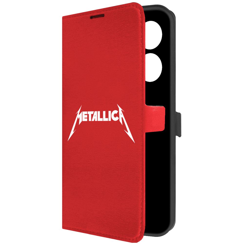 

Чехол-книжка Krutoff Eco Book для Tecno Camon 20 Pro Metallica красный