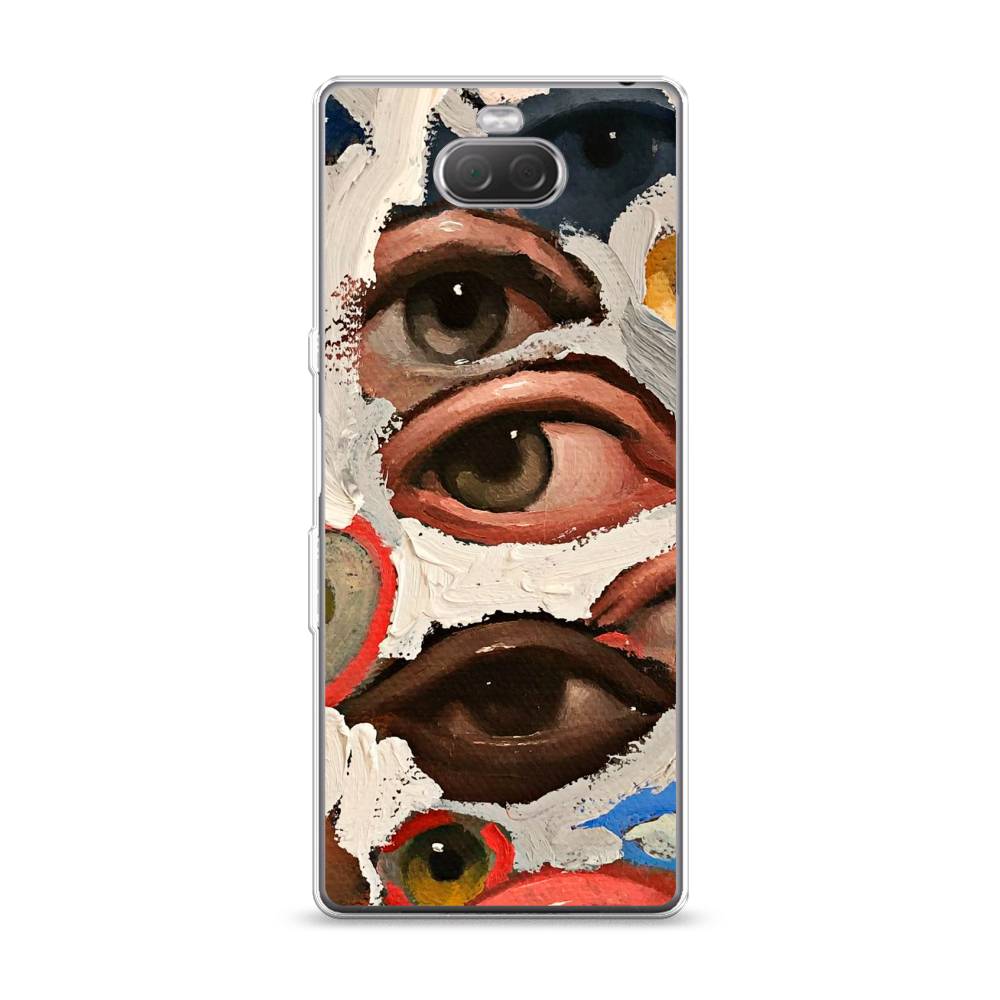 

Чехол Awog на Sony Xperia 10/XA3 "Глаза масляная живопись", Разноцветный, 54050-7