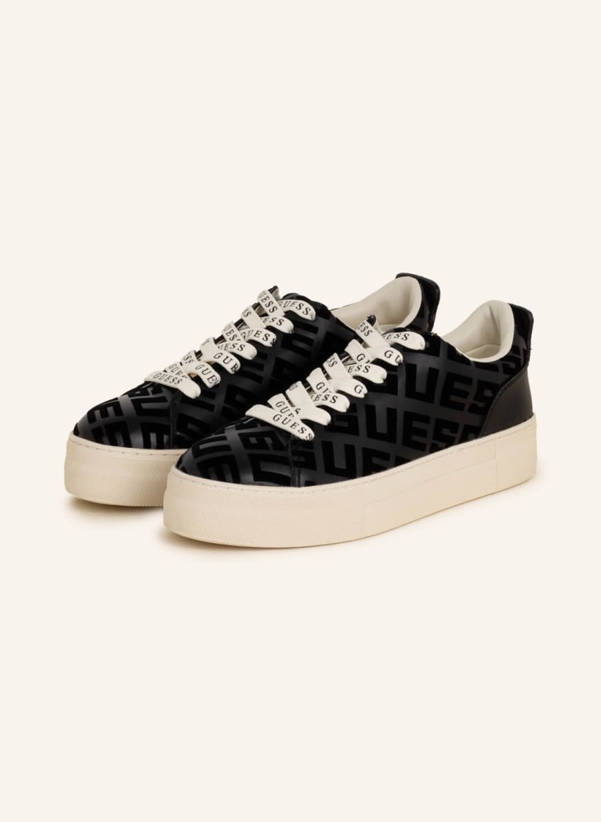 

Кеды женские Guess 1001296403 черные 38 RU (доставка из-за рубежа), 1001296403