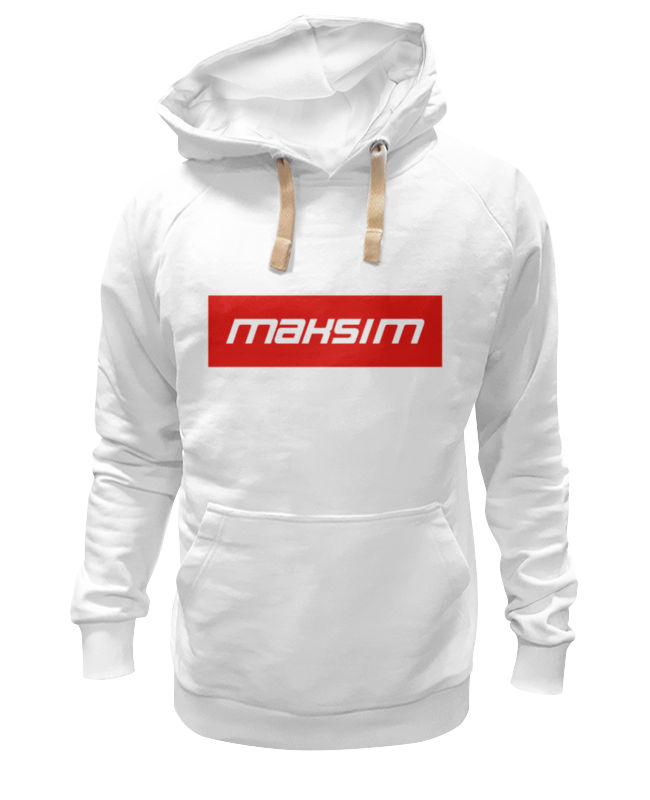 

Толстовка унисекс Printio Maksim белая XL, Maksim