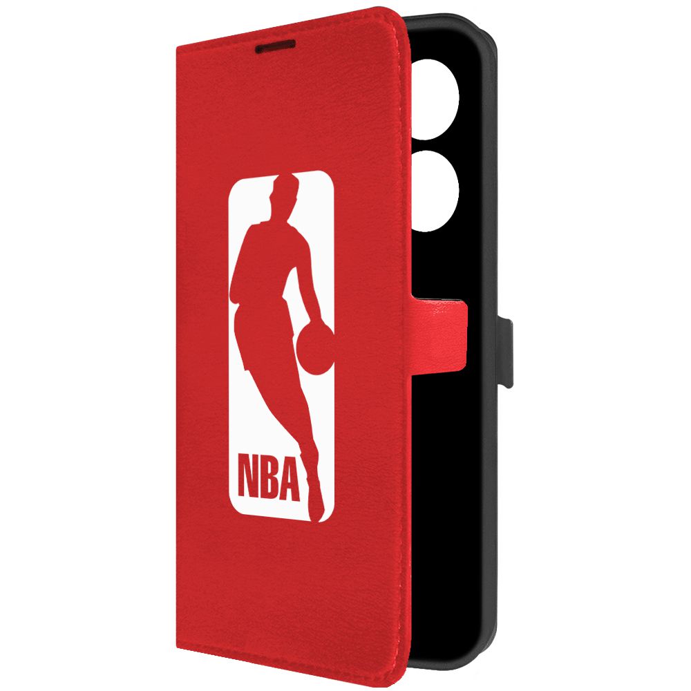 

Чехол-книжка Krutoff Eco Book для Tecno Camon 20 NBA красный