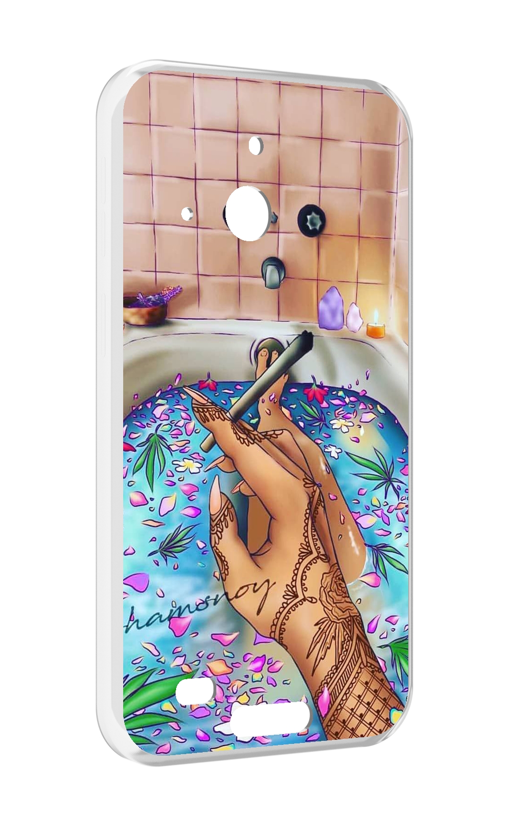 

Чехол MyPads девушка в ванне женский для Oukitel WP20 / WP20 Pro, Прозрачный, Tocco