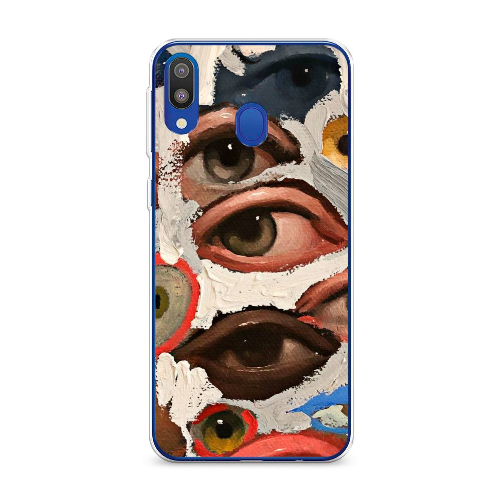 

Чехол Awog на Samsung Galaxy M20 "Глаза масляная живопись", Разноцветный, 27450-7