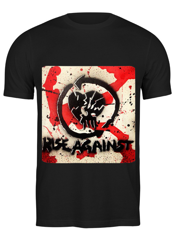 

Футболка мужская Printio Rise against - logo черная 3XL, Черный, Rise against - logo