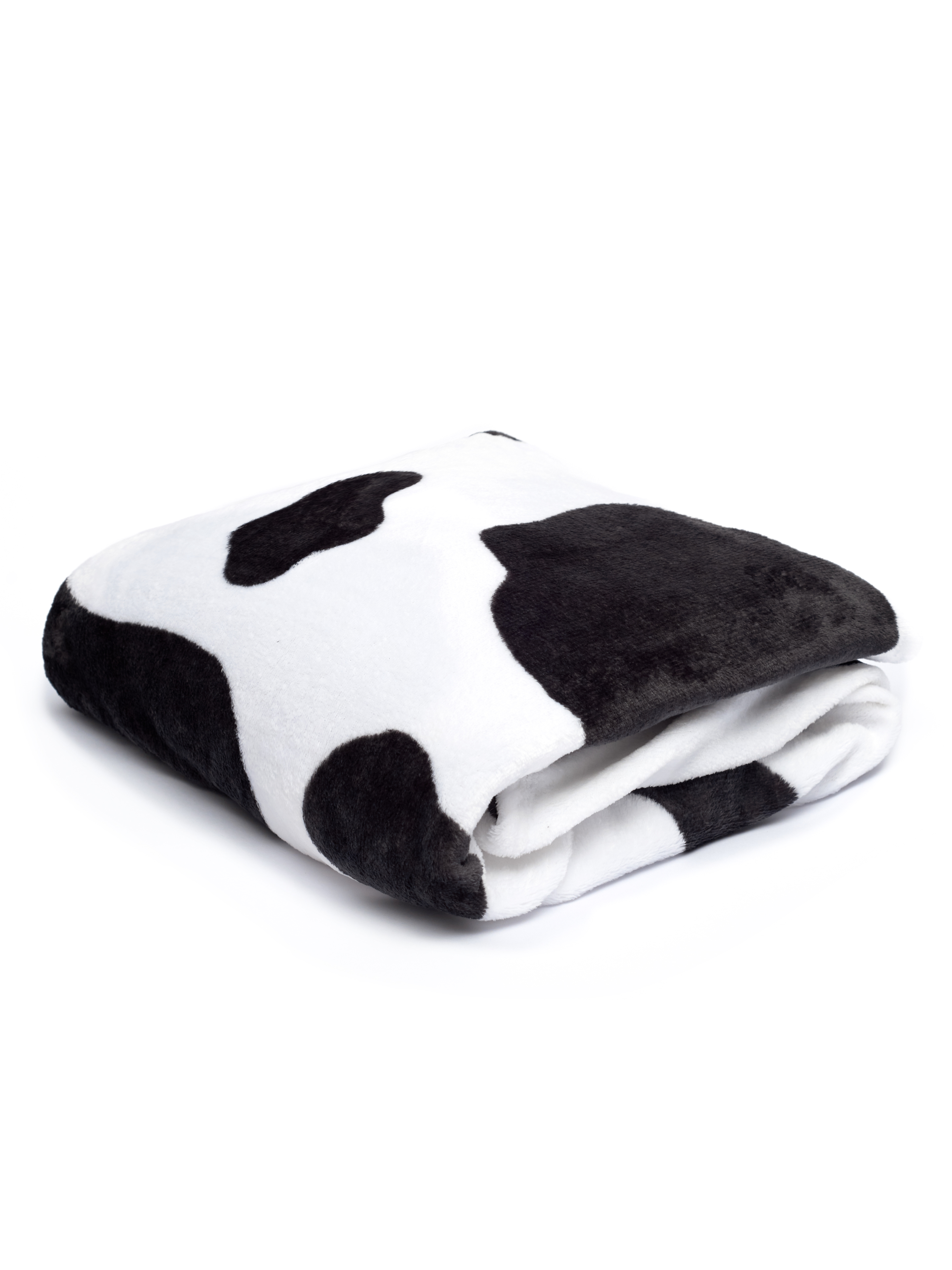 фото Плед pavline с принтом коровы, черный, 200х220 павлина