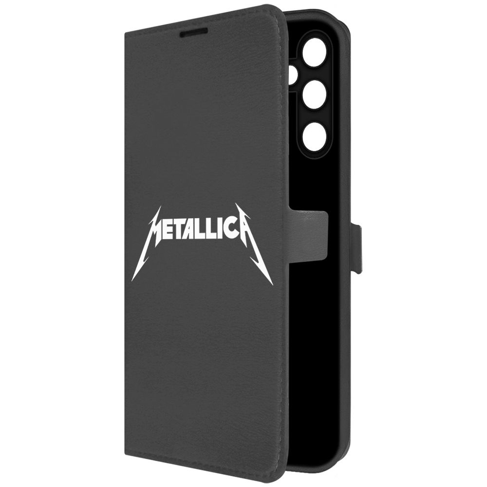 

Чехол-книжка Krutoff Eco Book для Samsung Galaxy A05s Metallica черный