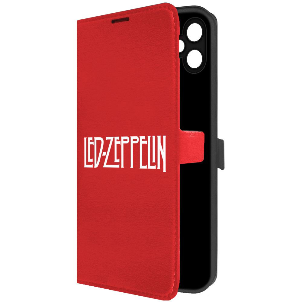 

Чехол-книжка Krutoff Eco Book для Samsung Galaxy A05 Led Zeppelin красный