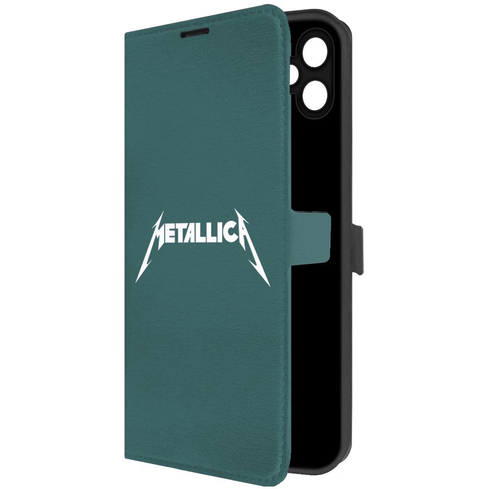

Чехол-книжка Krutoff Eco Book для Samsung Galaxy A05 Metallica зелёный опал, Зеленый