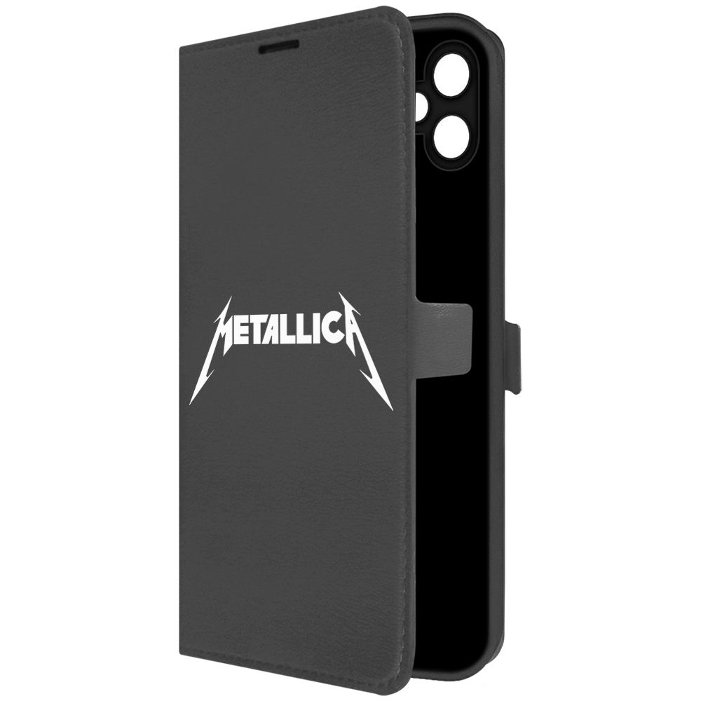 

Чехол-книжка Krutoff Eco Book для Samsung Galaxy A05 Metallica черный