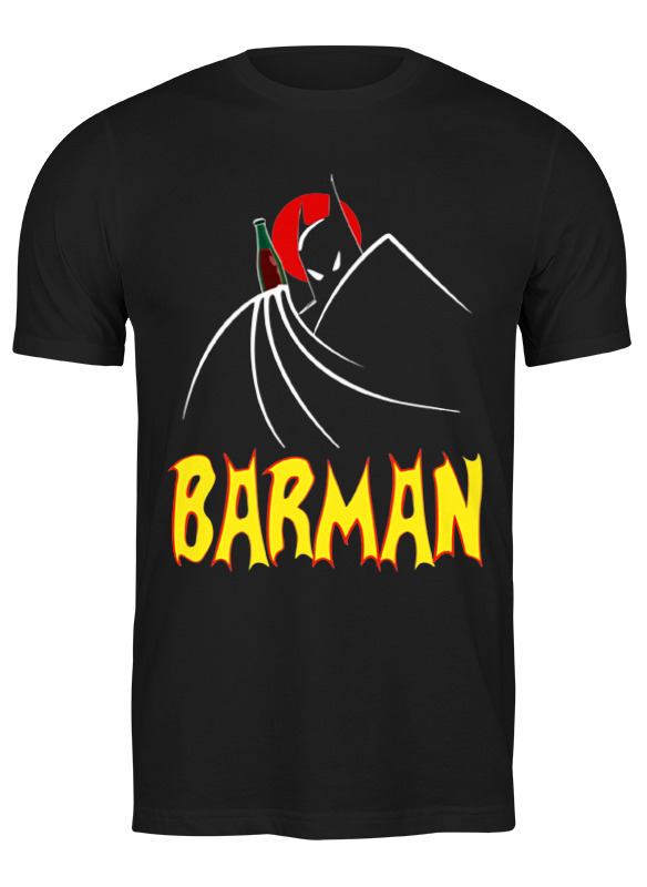 

Футболка мужская Printio Бармен (barman) черная M, Черный, Бармен (barman)