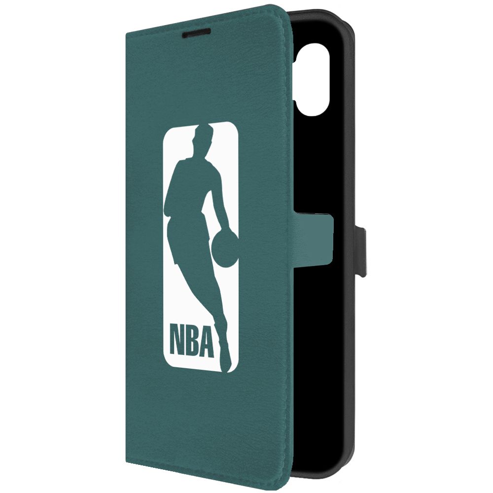 

Чехол-книжка Krutoff Eco Book для Samsung Galaxy A04e (A042) NBA (НБА) (зелёный опал), Зеленый