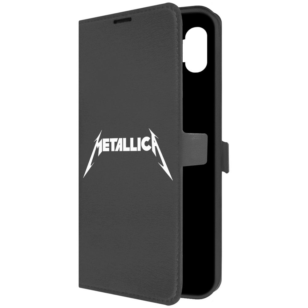 

Чехол-книжка Krutoff Eco Book для Samsung Galaxy A04 Metallica черный