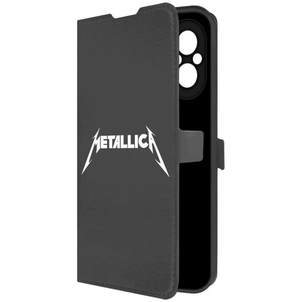 

Чехол-книжка Krutoff Eco Book для Realme C67 Metallica черный