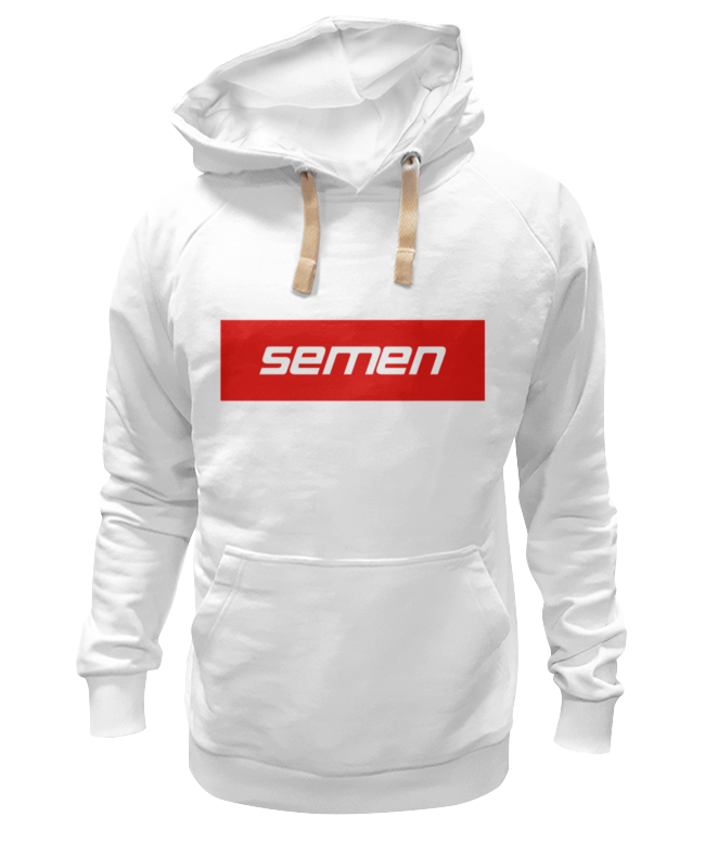 

Худи унисекс Printio Semen белое XL, Белый, Semen