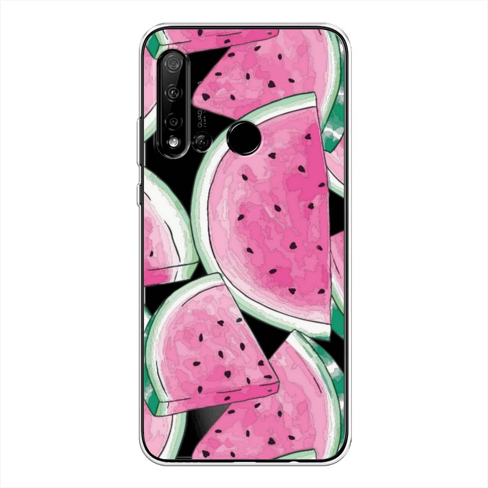 фото Чехол awog "акварельные арбузы" для huawei p20 lite 2019