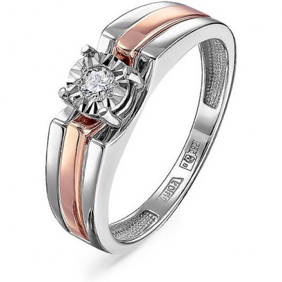 

Кольцо из белого золота с бриллиантом р. 17,5 Kabarovsky 11-11245-1000, 11-11245-1000