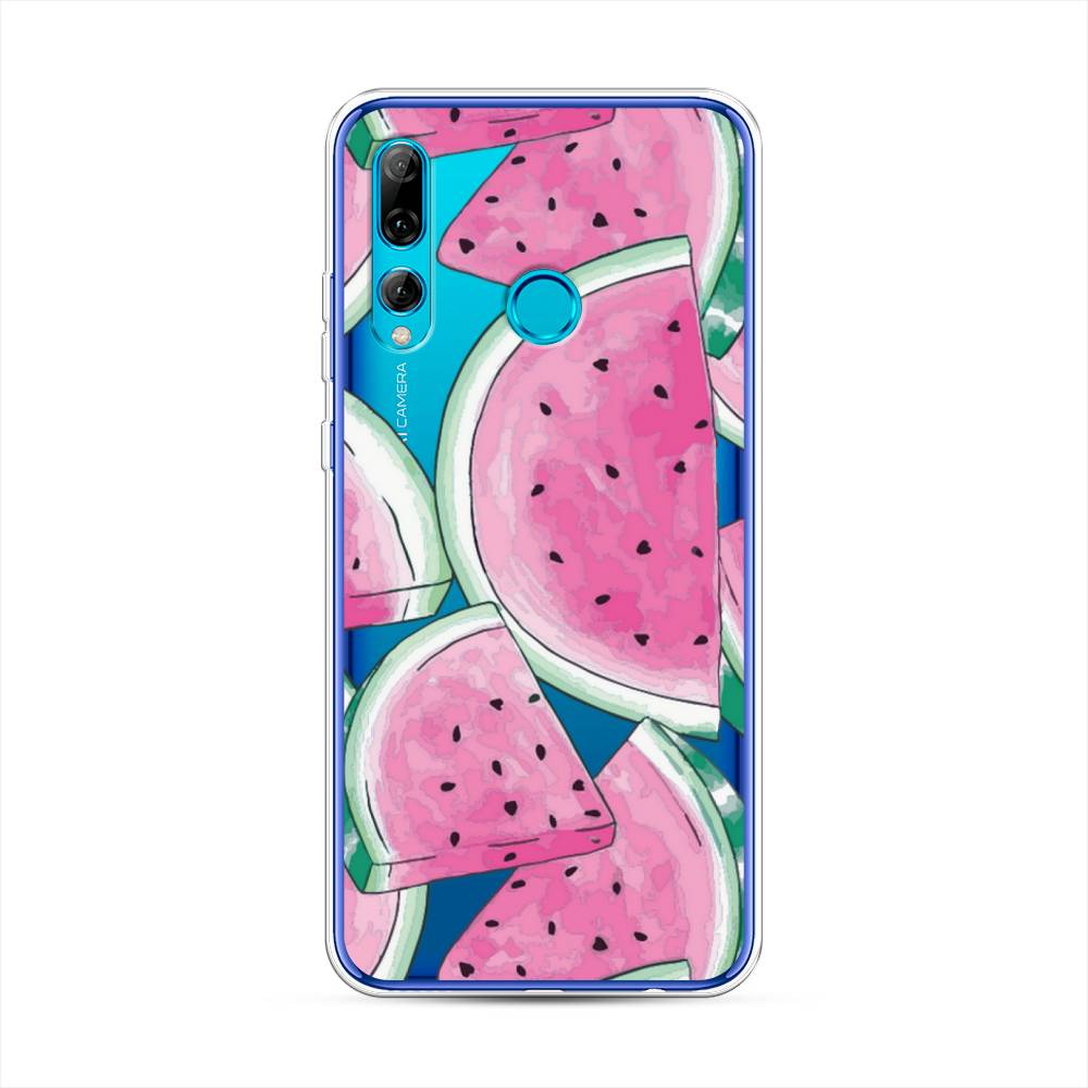 

Чехол Awog на Huawei P Smart Plus 2019 "Акварельные арбузы", Зеленый;белый;розовый, 69250-10