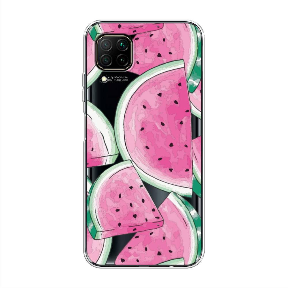 

Чехол Awog на Huawei Nova 6 SE "Акварельные арбузы", Зеленый;белый;розовый, 611750-10