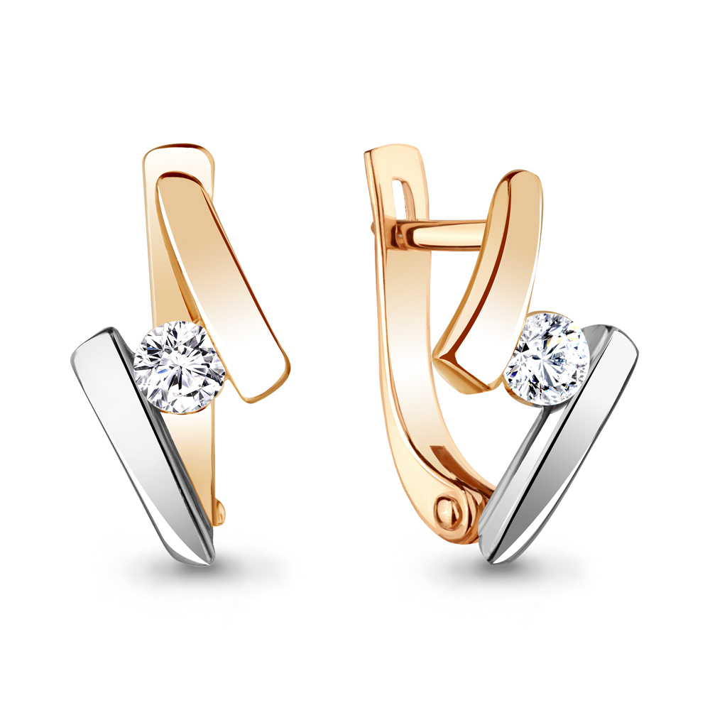

Серьги из красного золота с бриллиантом Aquamarine Aquamarine 940552к_585_кз, 940552к_585_кз