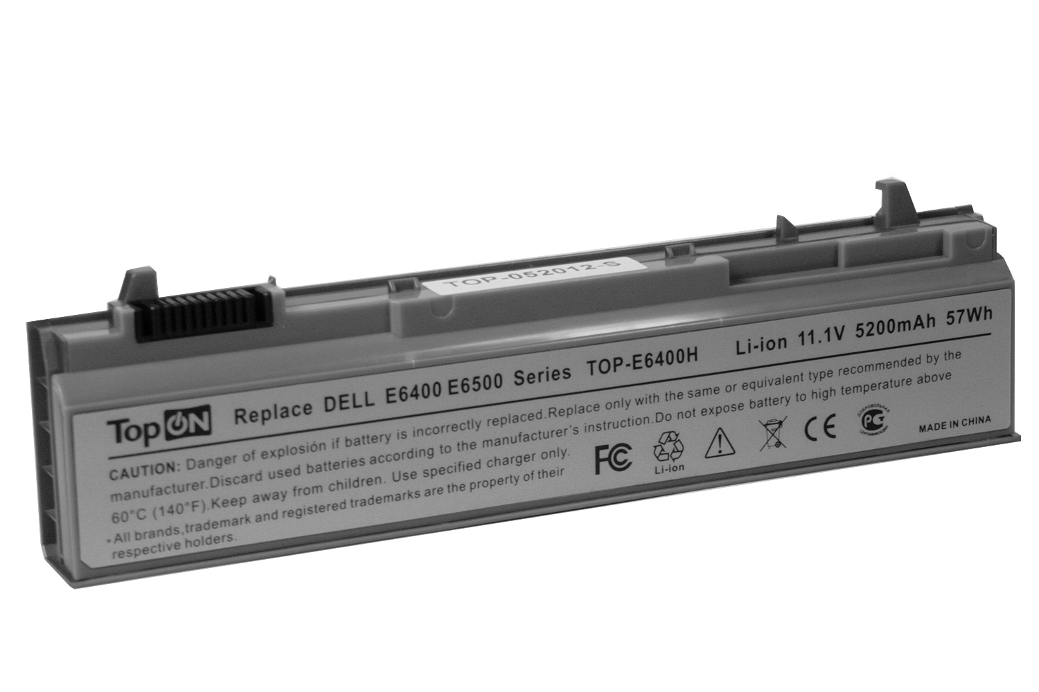 

Аккумуляторная батарея TopON для ноутбуков Dell Latitude E6400, E6500, Precision 2400, 440