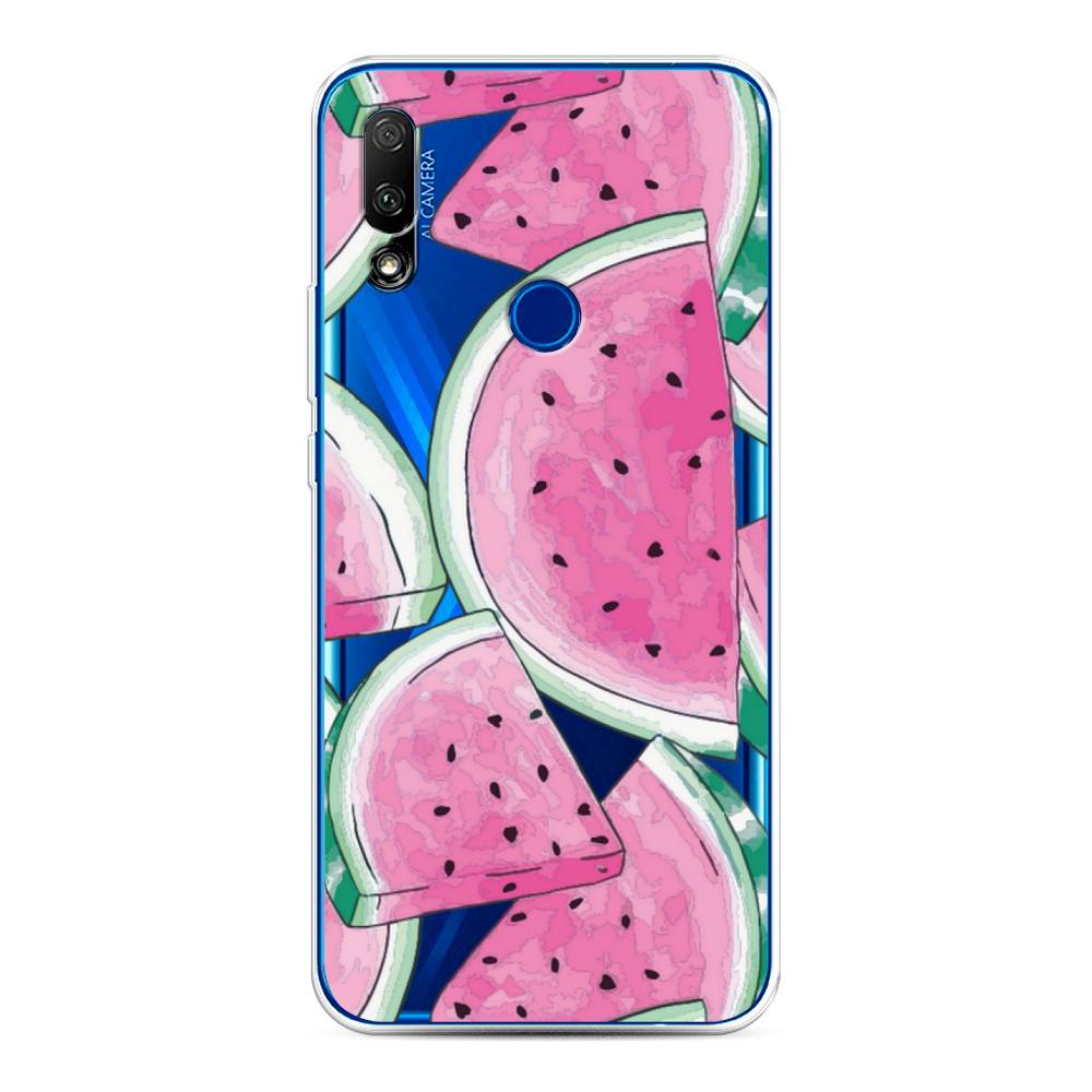фото Чехол awog "акварельные арбузы" для honor 9x