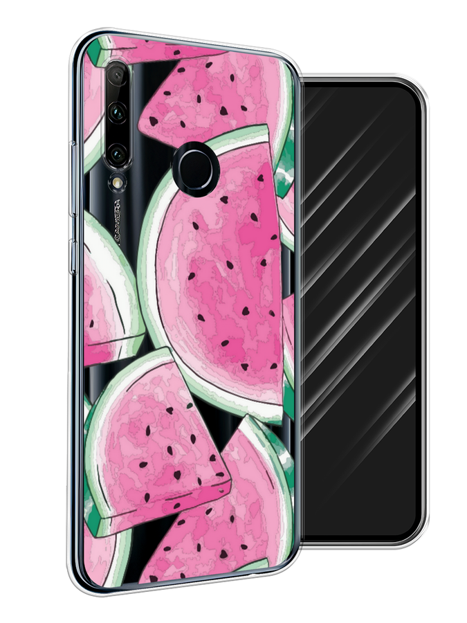 

Чехол Awog на Honor 20 Lite 2019 "Акварельные арбузы", Зеленый;белый;розовый, 68950-10