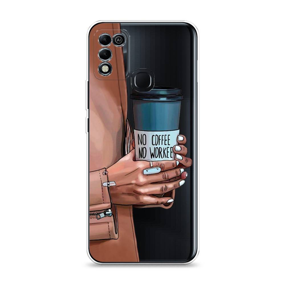 

Чехол Awog на Infinix HOT 11 Play "No coffee", Разноцветный, 3100850-7