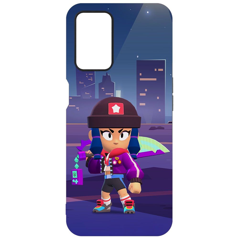 

Чехол-накладка Krutoff Софт Кейс Brawl Stars - Героиня Биби для Oppo A54 черный
