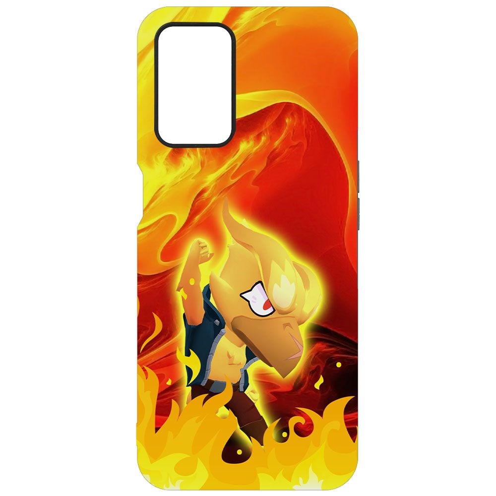

Чехол-накладка Krutoff Софт Кейс Brawl Stars - Ворон-Феникс для Oppo A54 черный