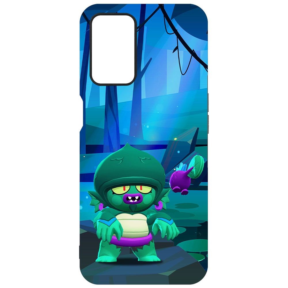Чехол-накладка Krutoff Софт Кейс Brawl Stars - Болотный Джин для Oppo A54 черный