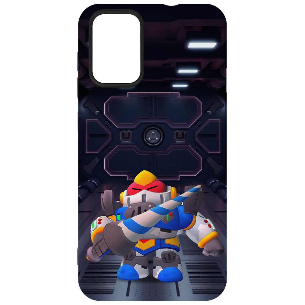 фото Чехол-накладка krutoff софт кейс brawl stars - паладин вольт-меха для zte blade l9 черный
