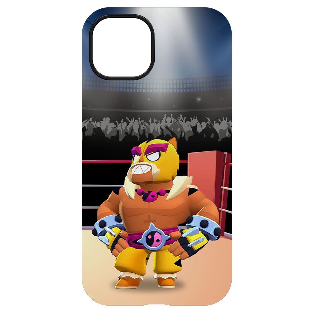 

Чехол-накладка Krutoff Софт Кейс Brawl Stars - Эль Тигро для iPhone 13 черный