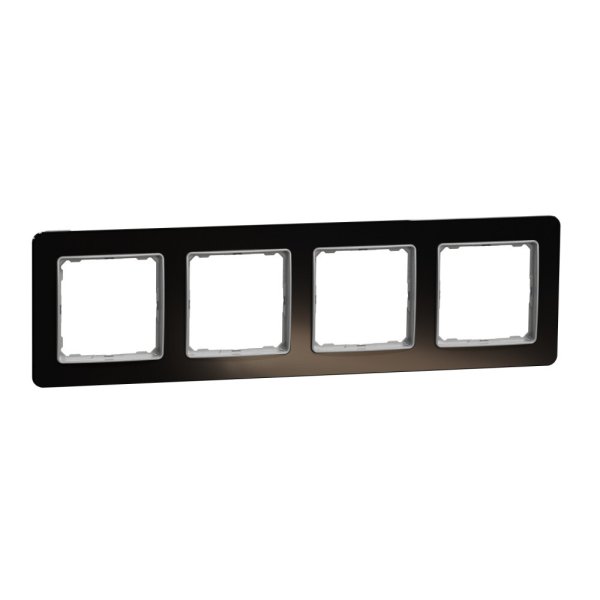 

Рамка 4-постовая Schneider Electric универсальная Sedna Design, черное стекло SDD361804, Черный, SDD361804