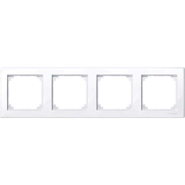 

Рамка 4 поста Schneider Electric M-Smart Merten System M,активный белый, MTN478425