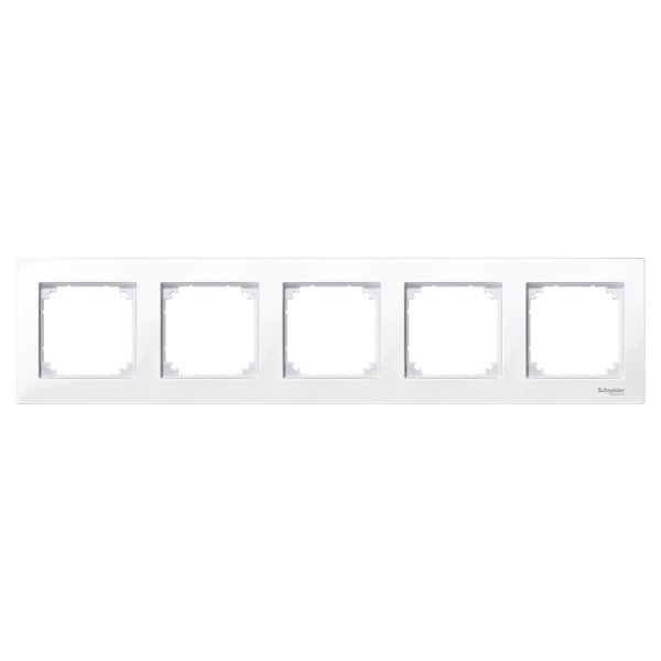 

Рамка 5-постовая Schneider Electric M-Plan Merten System M, активный белый MTN515525, MTN515525