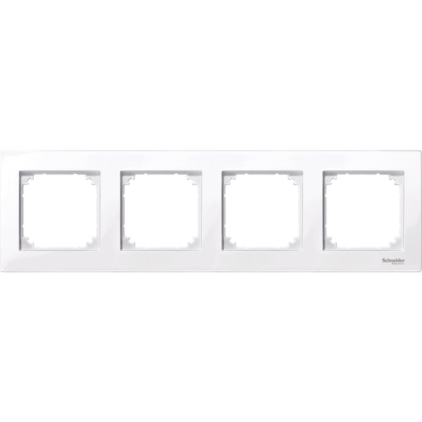 

Рамка 4-постовая Schneider Electric M-Plan Merten System M, активный белый MTN515425, MTN515425