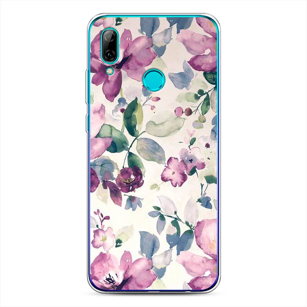 фото Чехол awog "акварельная нежность" для huawei p smart 2019