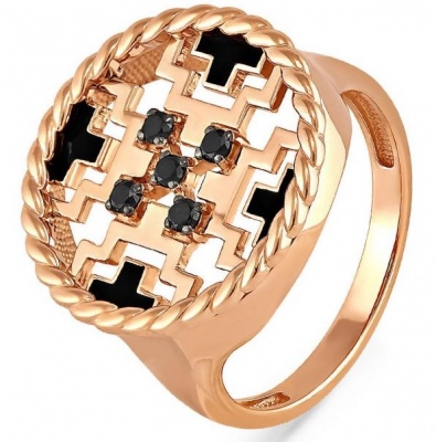 

Кольцо из красного золота с бриллиантом р. 17,5 Kabarovsky 11-0953-3002, 11-0953-3002