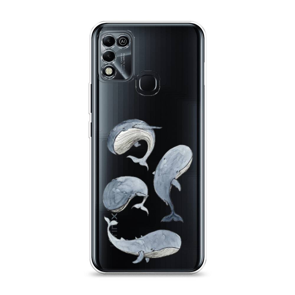 

Чехол Awog на Infinix HOT 11 Play "Киты", Разноцветный, 3100850-1