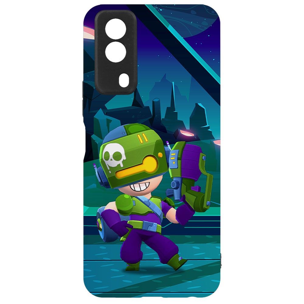 фото Чехол-накладка krutoff софт кейс brawl stars - контрабандистка пенни для vivo y53s черный