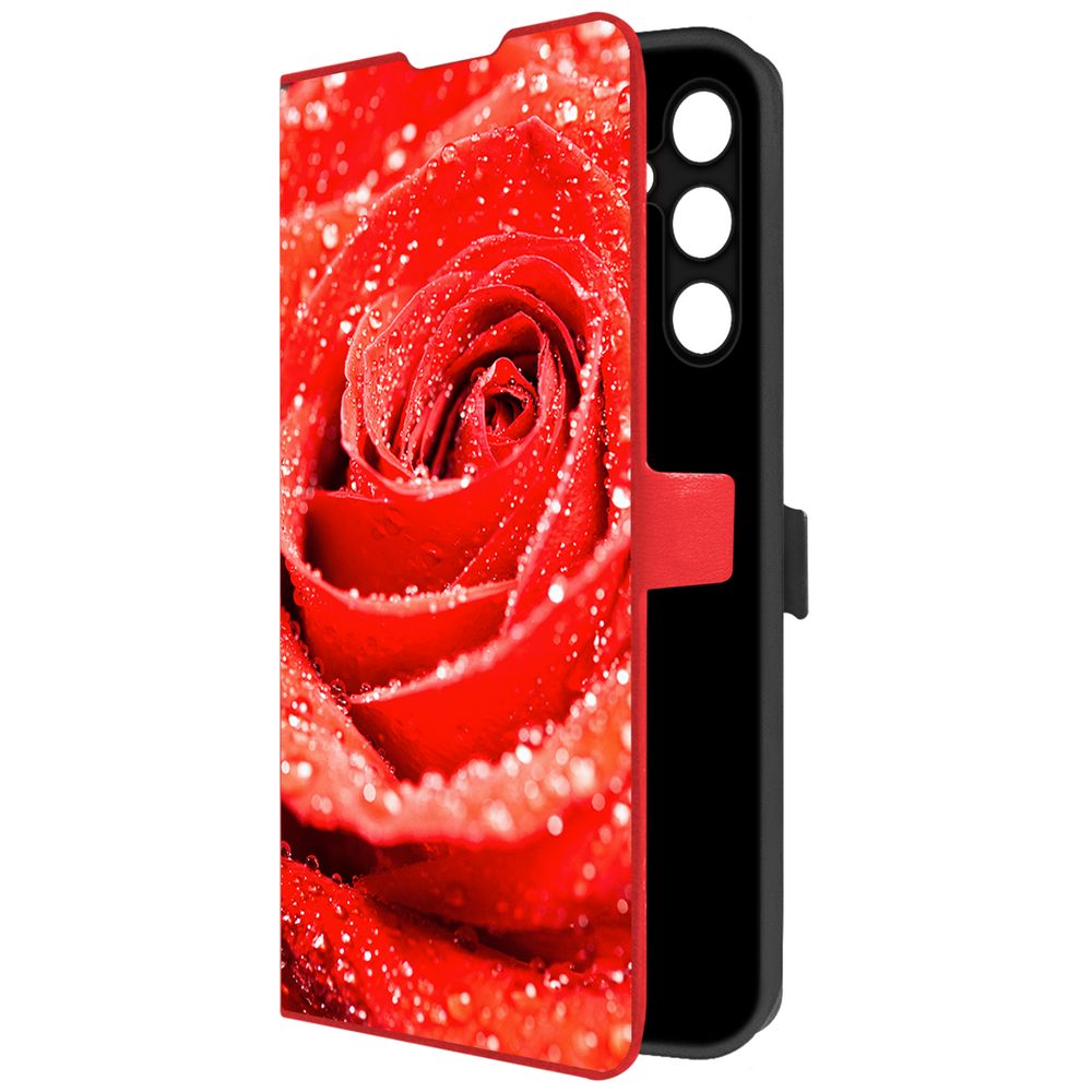 

Чехол-книжка Krutoff Eco Book для Samsung Galaxy A25 5G (A256) Роза (красный)