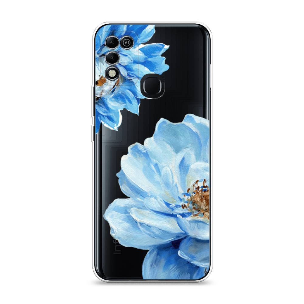 

Чехол Awog на Infinix HOT 11 Play "Голубые клематисы", Разноцветный, 3100850-8