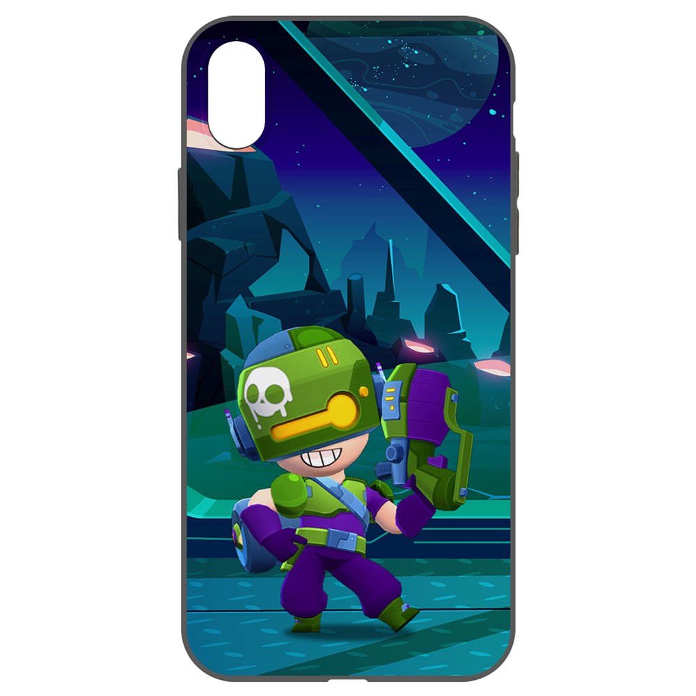 

Чехол-накладка Krutoff Софт Кейс Brawl Stars - Контрабандистка Пенни для iPhone XR черный