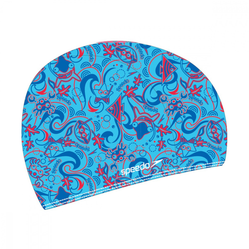 Шапочка для плавания Speedo Sea Squad Polyester Cap Jr blue