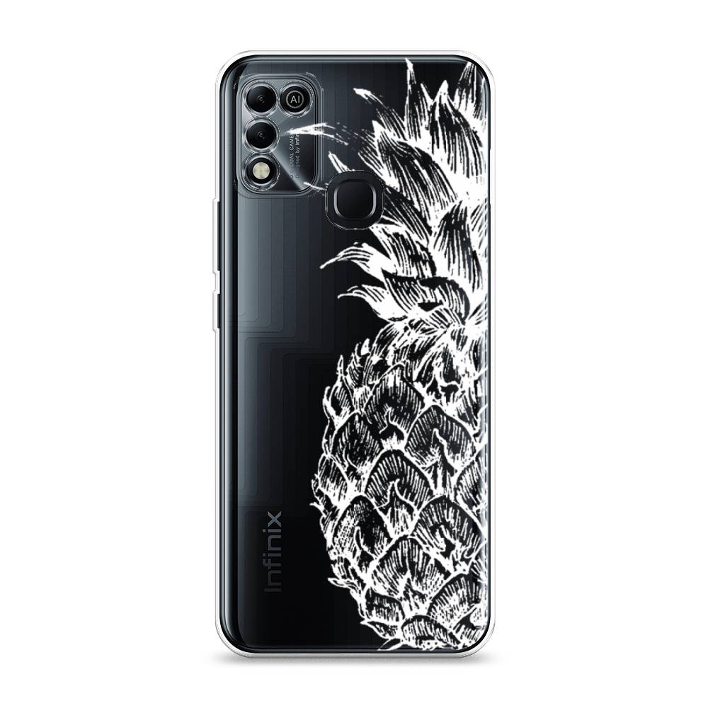 

Чехол Awog на Infinix HOT 11 Play "Ананас графика белая", Разноцветный, 3100850-10