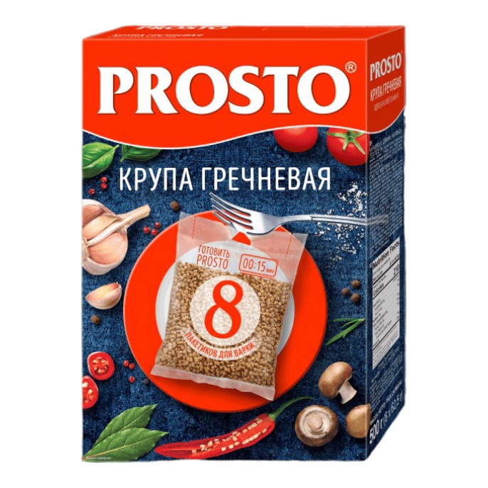 Крупа гречневая Prosto 62,5 г х 8 шт