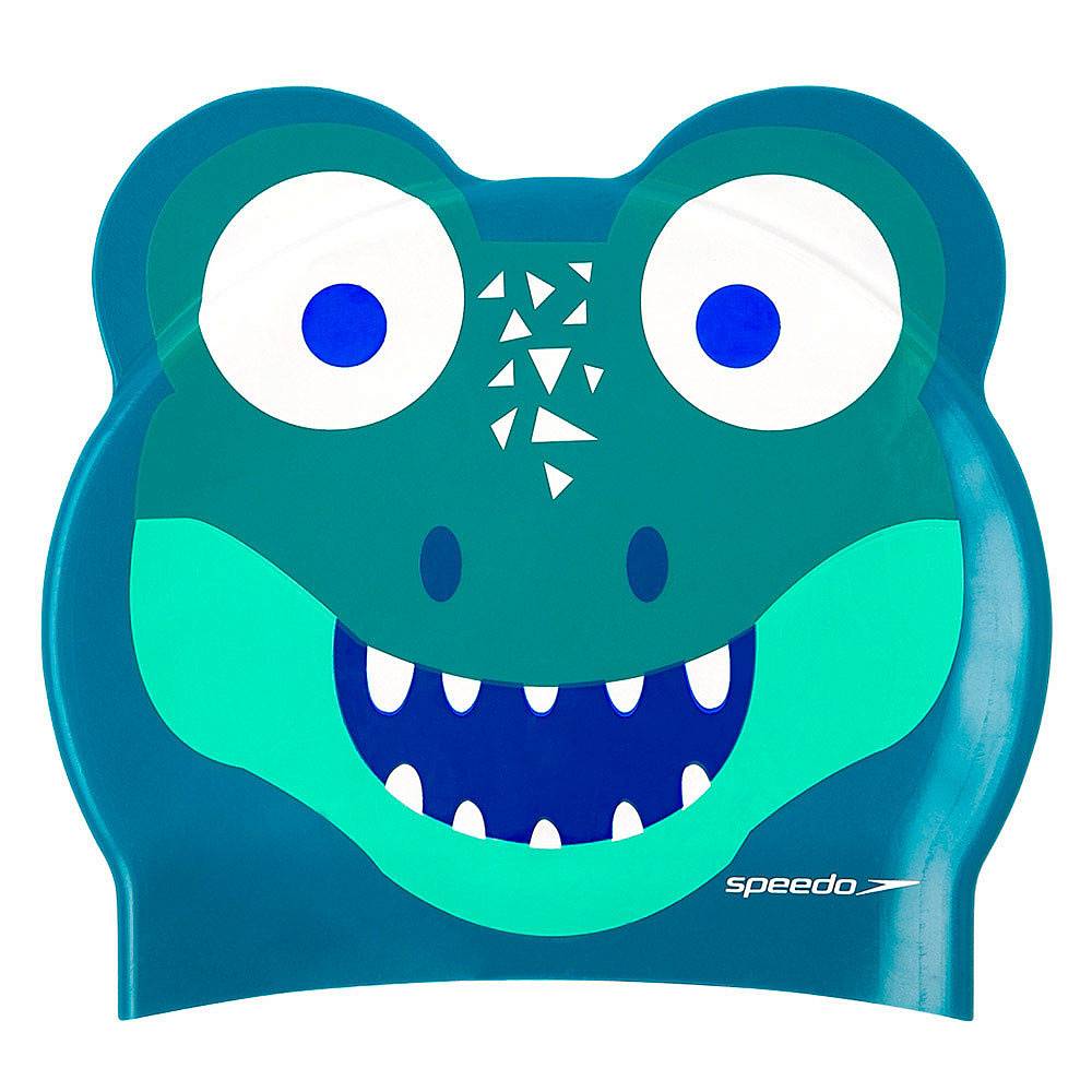 

Шапочка для плавания Speedo Printed Character Croc Jr blue, Printed Character Croc Jr