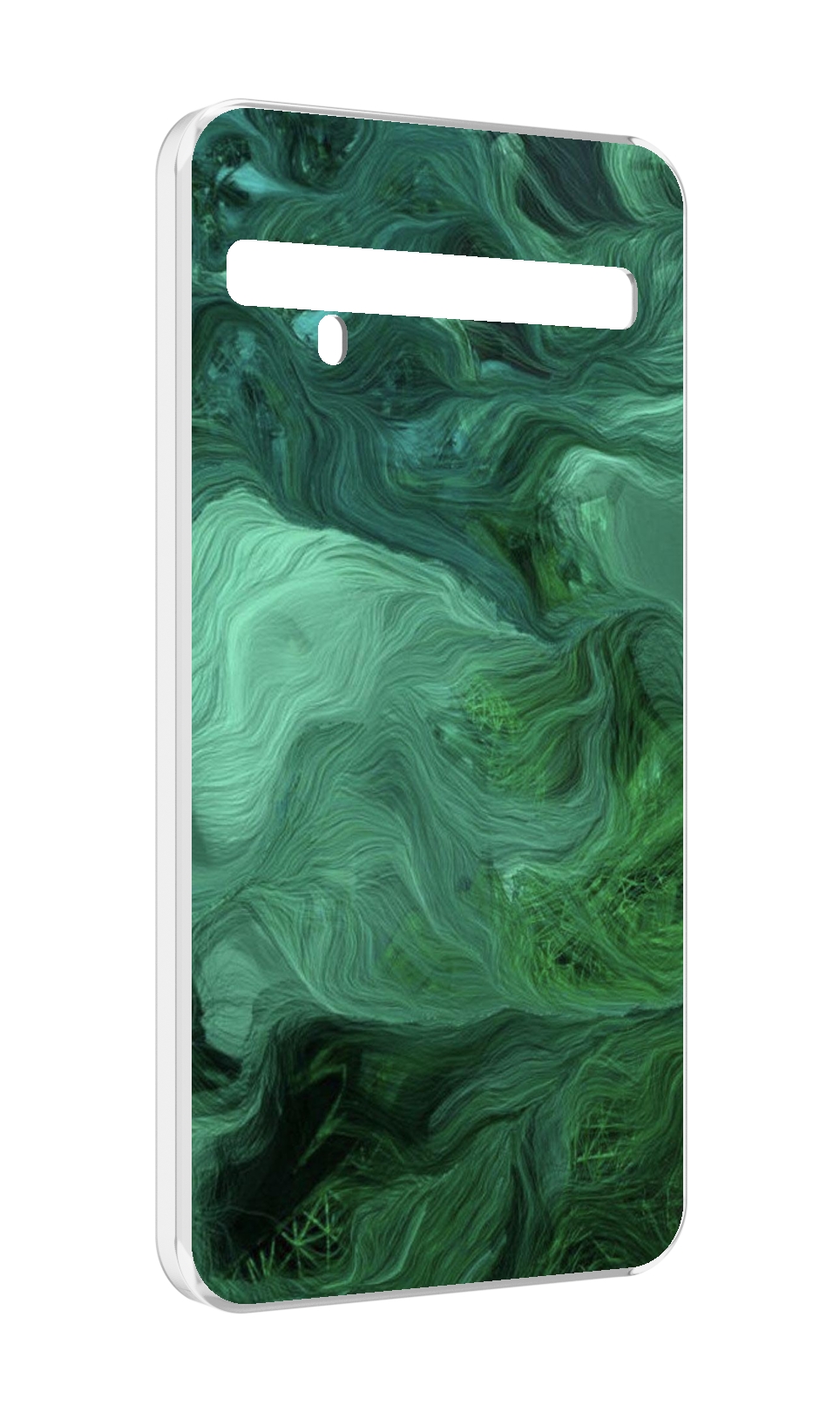 

Чехол MyPads зеленые нити для TCL 10 Pro / TCL 10 + Plus, Прозрачный, Tocco