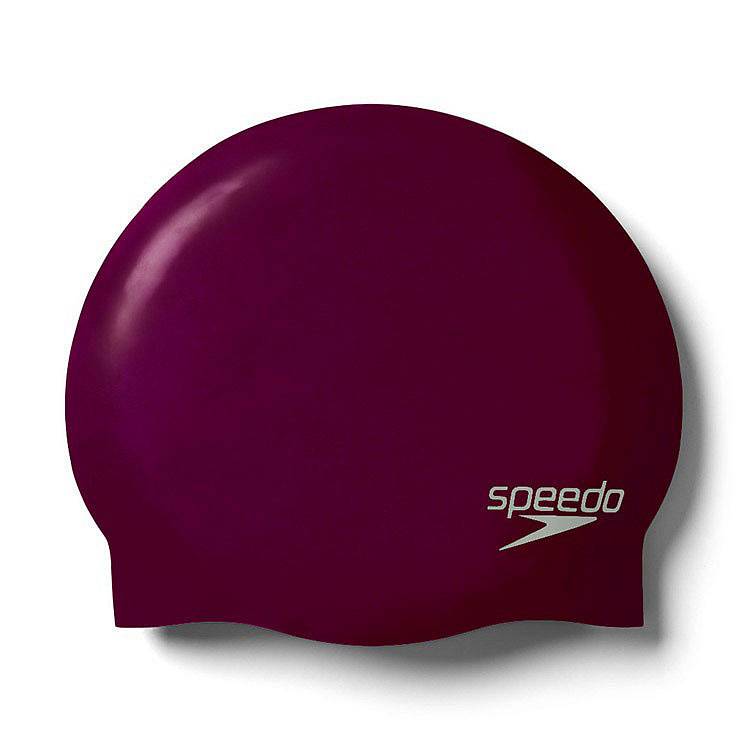 

Шапочка для плавания Speedo Plain Molded Silicone Cap bordo, Plain Molded Silicone Cap